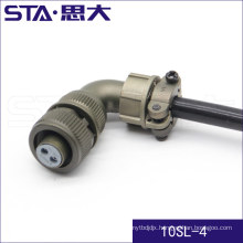 Amphenol MIL-C-5015 Series Circular Connector,Right angle connector MS3108A10SL-4,2pin Female Connector Plug MS3108A10SL-4